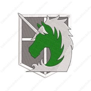 Military Police Logo Embroidery Design File -  Attack on Titan Anime Embroidery Design