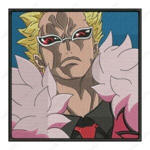 Doflamingo Embroidery Design - One Piece Embroidery Design