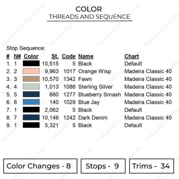 Aki Eyes Embroidery Design - Chainsaw Man Anime Embroidery Design