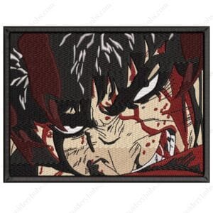 Guts Pain Embroidery Design - Berserk Anime Embroidery Design