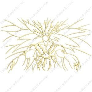 Boros Embroidery Design - One Punch Man Anime Embroidery Design
