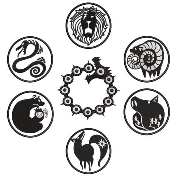 Seven Capital Sins Logo - Seven Deadly Sins