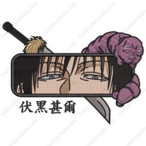 Toji Eyes Embroidery Design - Jujutsu Kaisen Anime Embroidery Design