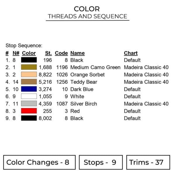 Kakashi Eyes Embroidery Design - Naruto Anime Embroidery Design