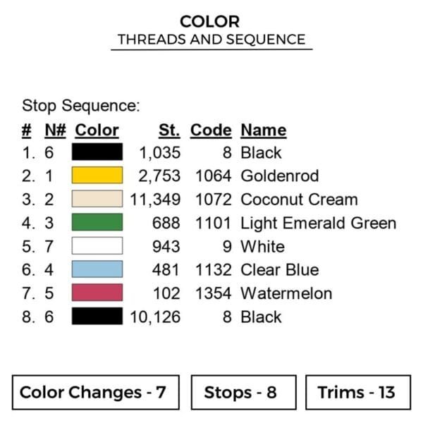 Jolyne Star Embroidery Design - JoJo's Bizarre Adventure Anime Embroidery Design