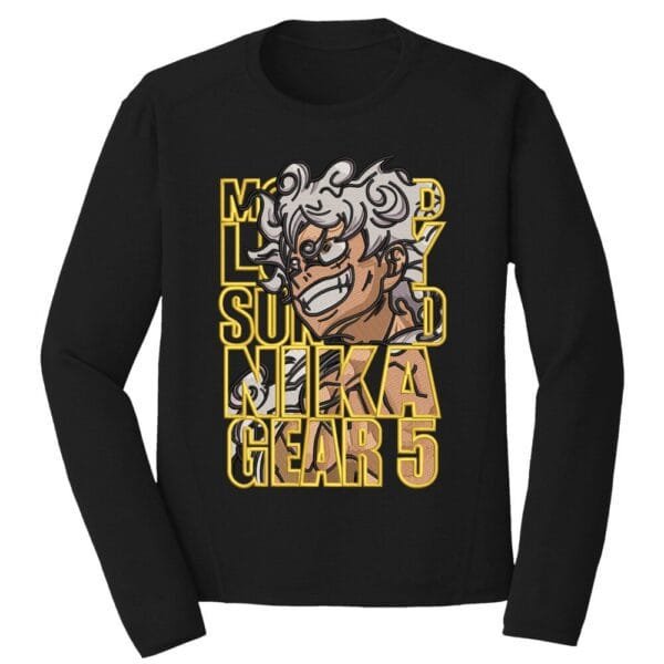 Luffy Nika Gear5 Embroidery Design - One Piece Anime Embroidery Design