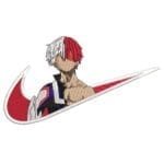 Todoroki Swoosh - My Hero Academia Nike