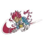Vegeta Swoosh Embroidery Design - Dragon Ball Nike Anime Embroidery Design