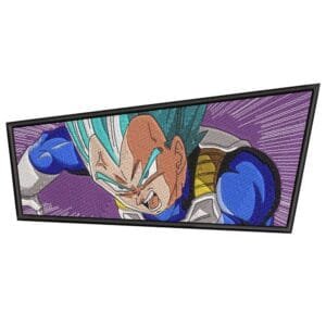 SSJ Blue Vegeta Embroidery Design - Dragon Ball Anime Embroidery Design