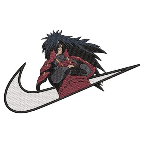 Madara Swoosh Embroidery Design - Naruto Nike Anime Embroidery Design