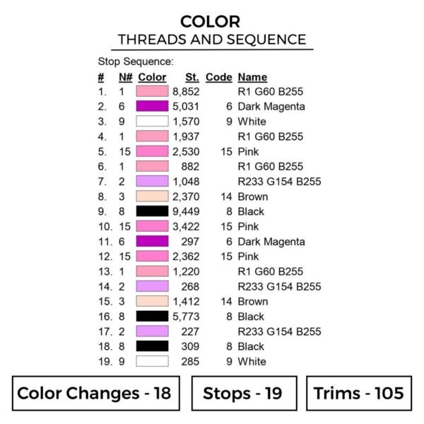 Angel Gym Embroidery Design - Lilo & Stitch