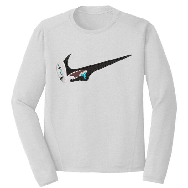 No Face Swoosh Embroidery Design - Spirited Away Nike Anime Embroidery Design