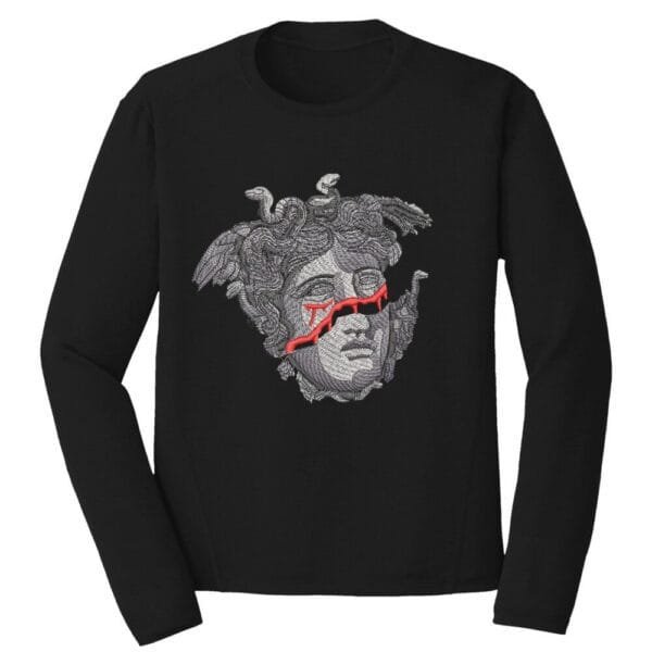 Medusa Embroidery Design - Greek Gods Embroidery Design