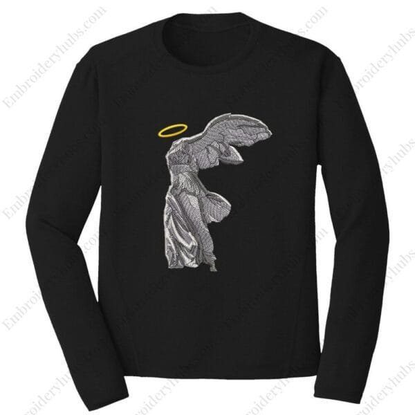 Winged Victory Embroidery Design - Greek Gods Embroidery Design