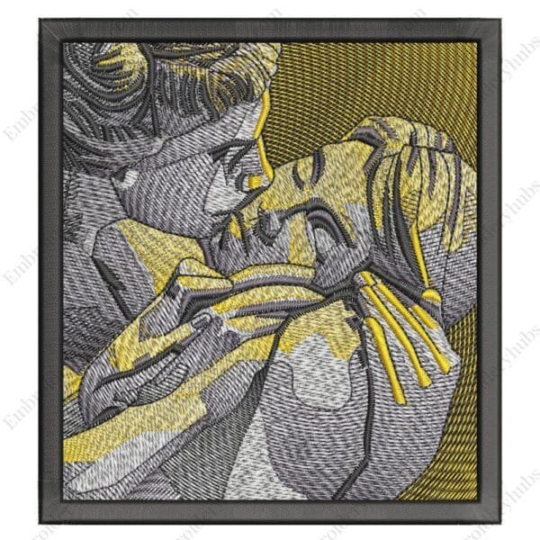 Yves Pires The Kiss Embroidery Design - Greek Gods Embroidery Design