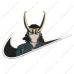 Loki Swoosh - Loki Nike Superhero