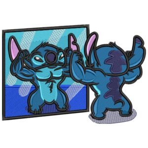 Stitch Gym Embroidery Design - Lilo & Stitch