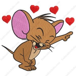 Jerry Embroidery Design - Tom & Jerry
