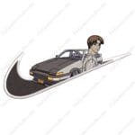 Takumi Fujiwara Swoosh - Initial D Nike