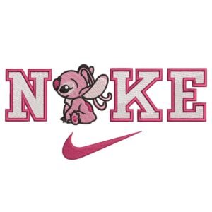 Angel Nike Embroidery Design - Lilo & Stitch