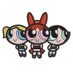 Powerpuff Girls Embroidery Design - The Powerpuff Girls