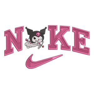 Kuromi Cupid Nike Embroidery Design - Hello Kitty
