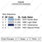 Japanese Ocean Waves Embroidery Design - Nature Embroidery Design