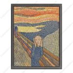 The Scream Embroidery Design - Edvard Munch