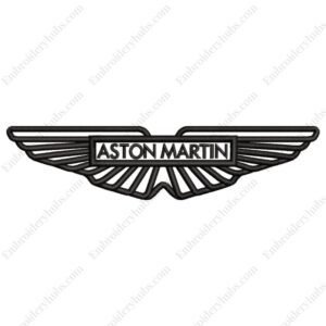 Aston Martin Logo Embroidery Design - Car Embroidery Design
