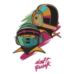 Daft Punk Embroidery Design