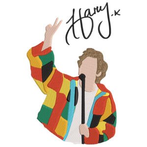 Harry Styles Embroidery Design